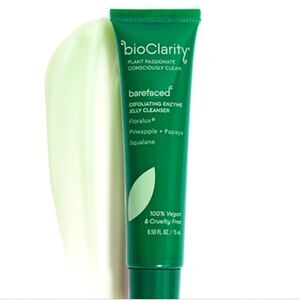 Bioclarity barefaced exfoliating enzyme cleaner 0.68 FL oz each samples